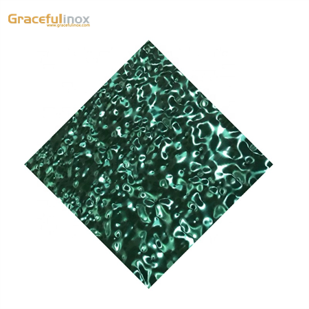 ASTM A240 New Pattern Water Ripple Decorative Stainless Steel Sheet Metal Plate Price