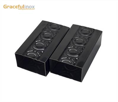 Stainless Steel colorful embossing square tube